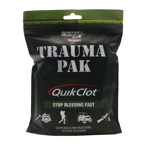 The Trauma Pak with QuikClot offers essential supplies for immediate trauma care, compact design, waterproof pouch, and critical instructions to save lives.