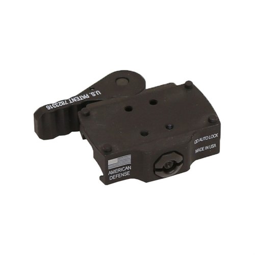 The BURRIS FASTFIRE MOUNT offers a quick detach solution, precision machined from 6061 T6 aluminum, with a patented QD Auto Lock Lever for easy adjustment.