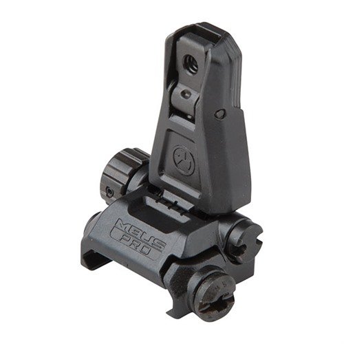 The Magpul MBUS Pro Rear Sight offers durable all-steel construction, dual apertures, and tool-free adjustments, ensuring reliable performance at minimal bulk.