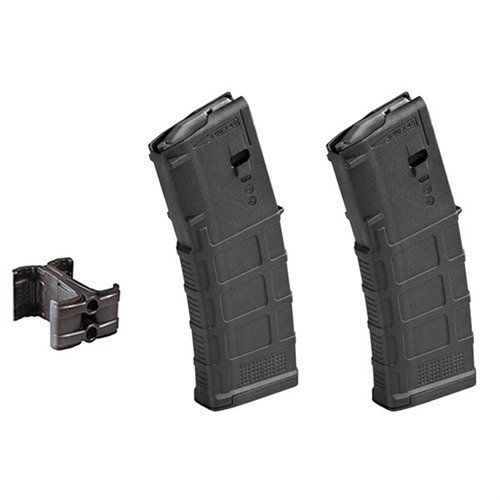 The MAGPUL AR-15 30RD PMAG GEN M3 with MagLink offers durable, impact-resistant polymer construction for reliable performance and fast reloads in any situation.