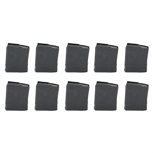 The MAGPUL PMAG LR/SR GEN M3 10-round magazine offers lightweight, reliable feeding, easy disassembly, and enhanced handling for AR-308 rifles.