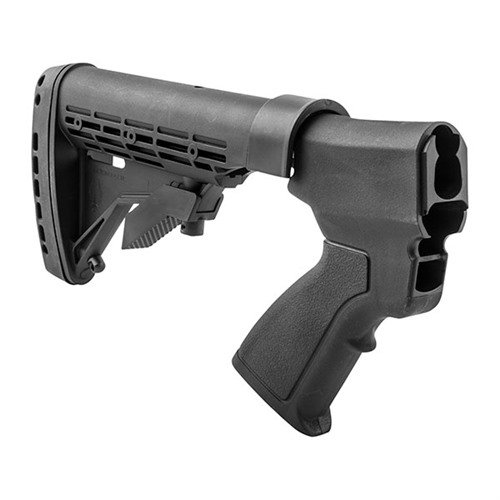Transform your Remington 870 with the KickLite Tactical Buttstock, featuring recoil suppression, adjustable positions, and enhanced control for accurate shooting.
