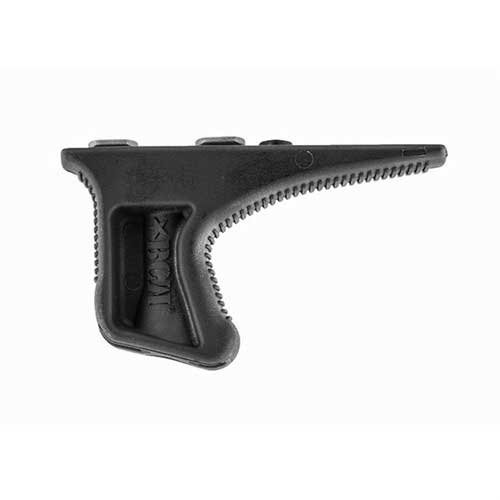 Enhance your shooting with the KEYMOD BCMGUNFIGHTER KAG Angled Grip, offering ergonomic design for joint relief, improved weapon handling, and textured engagement.