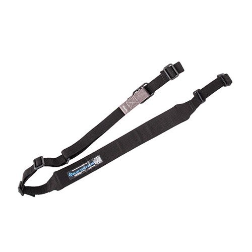 The Padded Vickers Sling features a Quick Adjuster for swift transitions, adjustable length for various weapons, and comfortable closed cell foam padding.