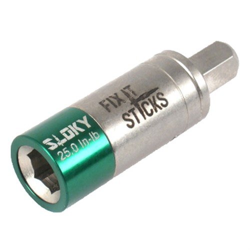 The Fix It Sticks miniature torque limiter is lightweight, portable, and ensures accurate torque with a 'spin' feature, perfect for scope mounts and home use.