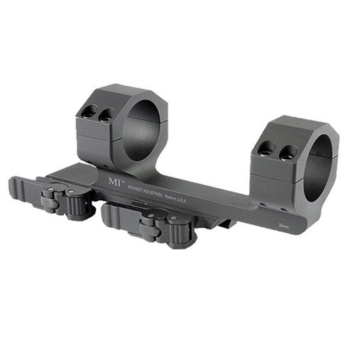 The Midwest Industries QD Scope Mount offers tool-free adjustments, precision machining for reliable return to zero, and compatibility with scopes up to 56mm.