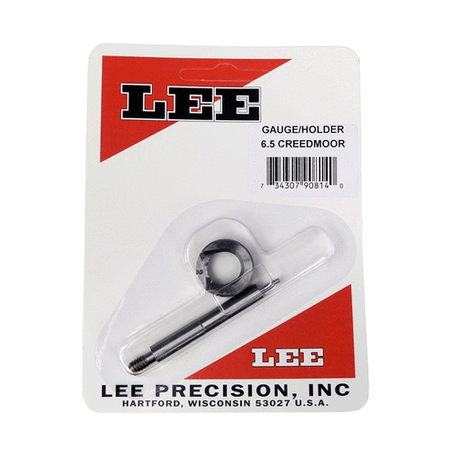 The LEE Precision Case Length Gauge for 6.5 Creedmoor offers precision trimming and squaring of case mouths, ensuring optimal performance when used with the Cutter and Lock Stud.
