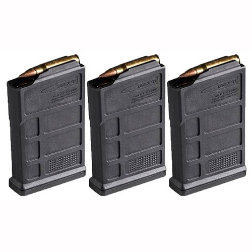 The MAGPUL PMAG 7.62 AC magazines offer durable polymer construction, advanced reliability features, and compatibility with AICS bottom metal for enhanced performance.