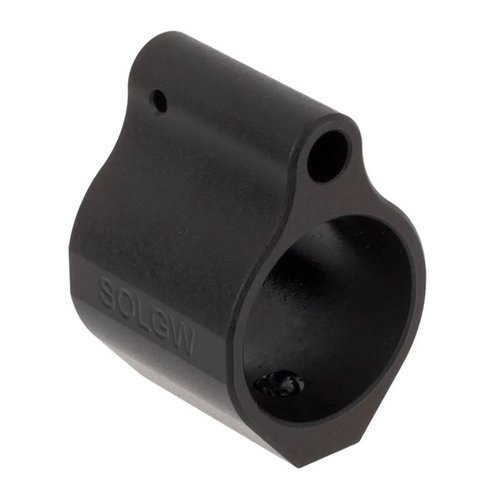 Sons of Liberty Gun Works AR-15 .750 Gas Block ensures compatibility with any handguard, made from durable 4140 steel, and treated for corrosion resistance.