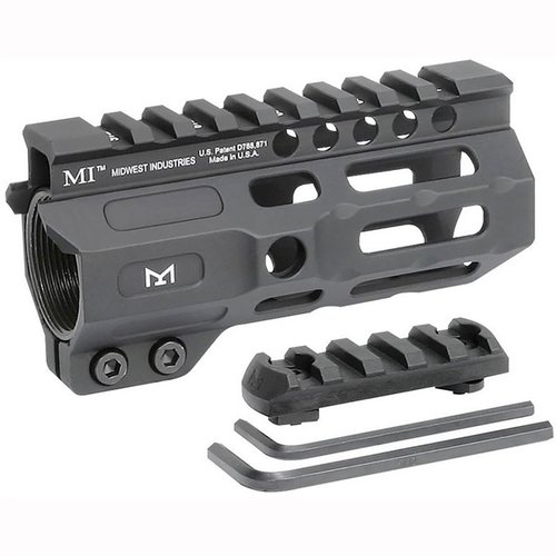 Enhance your AR-15 with the Midwest Industries Combat M-LOK Rail Handguard, featuring a free-float design, seven M-LOK attachment points, and a Picatinny rail.