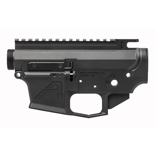 Build your AR9 with the Aero Precision EPC-9 receiver set, featuring a rugged design, flared magazine well, and compatibility with Glock magazines.