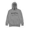 Stay warm and stylish with the Magpul Go Bang Parts Hoodie, featuring premium fleece, a lined hood, kangaroo pocket, and a comfortable tag-less interior.