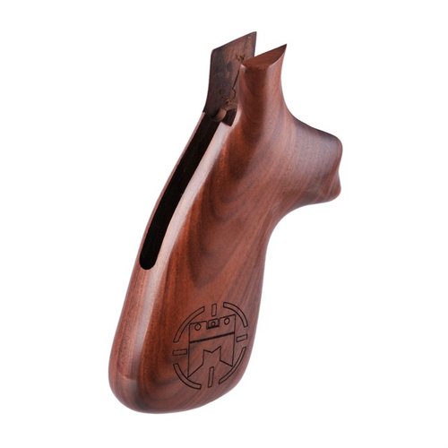 Enhance your shooting experience with Hogue's S&W Miculek Competition Grips, designed for N Frame round butt revolvers, ideal for concealed carry, pin shooting, and hunting.
