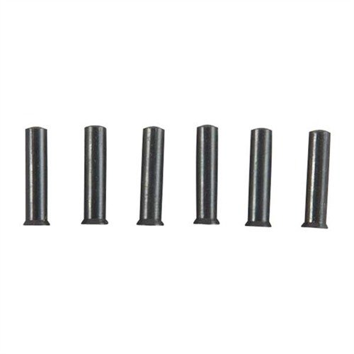 Upgrade your 1911 with Brownells Mainspring Cap Pins, made from durable carbon steel, featuring a blued finish. Each pack includes 6 pins for reliable performance.