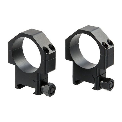 The TSR-W Scope Rings feature precision machining for maximum contact, secure scope retention against recoil, and a four-screw cap for easy reticle alignment.