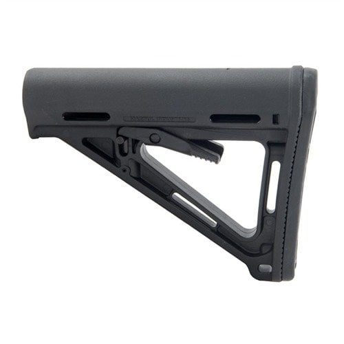 The Magpul MOE collapsible stock offers a lightweight, ergonomic design with quick adjustments, enhanced cheekweld, and durable polymer construction for reliable performance.