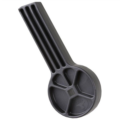 The GLOK BLOK securely holds Glock pistols for easy cleaning and maintenance, keeping both hands free and preventing damage during detailed work.