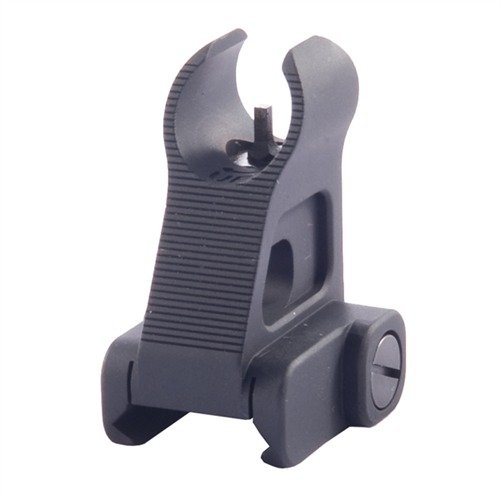 The TROY Industries AR-15 Fixed Front Battle Sight offers rugged durability, fast target acquisition with globe-shaped ears, and easy installation on any Picatinny rail.