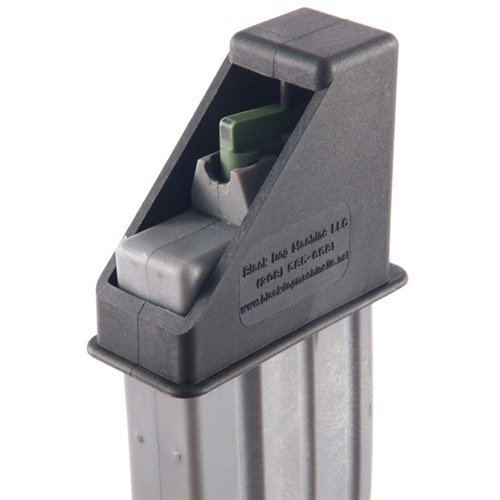 .22 LR Magazine Loader by Black Dog Machine simplifies loading for AR-15/M16 conversions, crafted from durable fiberglass-reinforced polymer, compatible with major brands.