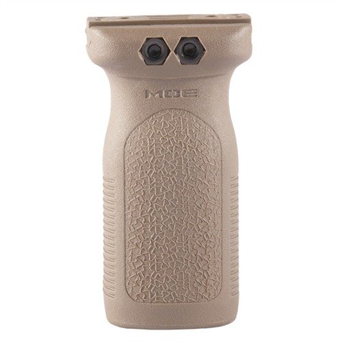 The MAGPUL RVG Railed Vertical Grip offers lightweight control, ergonomic design for thumb break or traditional stances, and secure grip in all weather conditions.