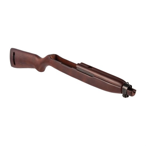 Transform your Ruger 10/22® into an M1 Carbine look-alike with this easy drop-in beechwood stock, featuring authentic styling and two handguard options.