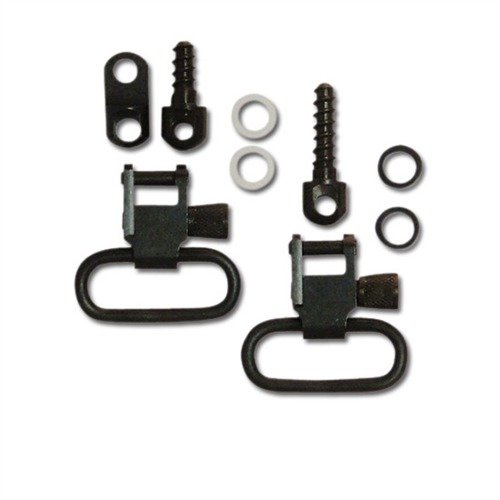The GROVTEC US GTSW27 swivel set features all steel construction, ergonomic thumbscrew, and multiple locking points for Ruger carbines, ensuring secure and reliable performance.