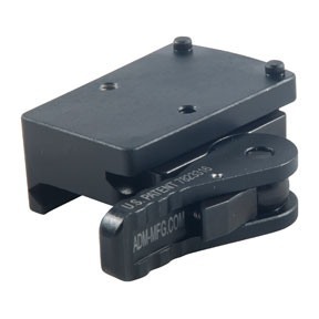 The AD-RMR Mini Mount by American Defense Manufacturing offers a durable 6061 T6 aluminum build, quick detach feature, and a lifetime warranty, all made in the U.S.A.