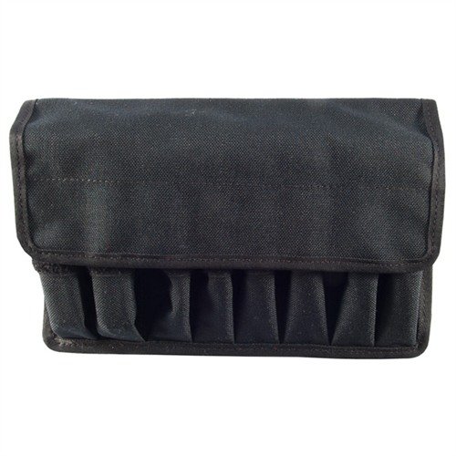 The TUFF 8-In-Line Magazine Pouch offers durable Cordura® nylon construction, 90° magazine positioning for quick access, and secure retention for various pistol magazines.