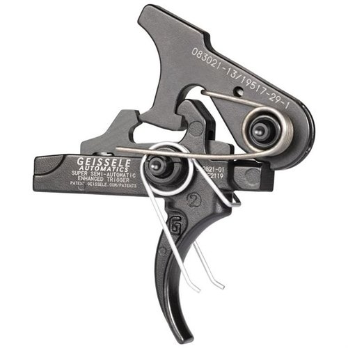 The Geissele SSA-E Trigger offers enhanced control and accuracy with a smooth 2-stage pull, ideal for precision rifles while ensuring reliability and robustness.