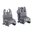 MAGPUL MBUS SIGHT SET FLIP-UP POLYMER FOR AR-15 BLACK