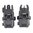 MAGPUL MBUS SIGHT SET FLIP-UP POLYMER FOR AR-15 BLACK
