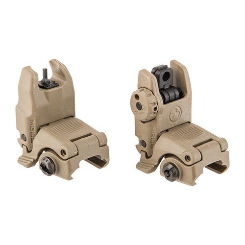 The MAGPUL MBUS GEN 2 Sight Set offers instant deployment, low-profile design, and windage adjustment, ensuring reliable backup for your AR-15.