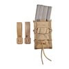The High Speed Gear TACO Rifle Molle Carrier securely holds various rifle magazines and gear, ensuring easy, silent access while occupying minimal space.
