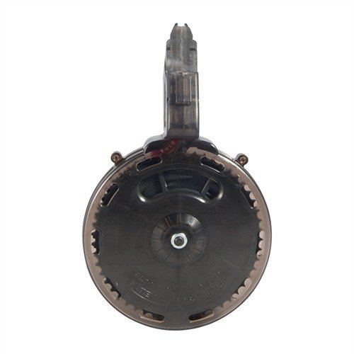 Enjoy reliable performance with the Black Dog Machine 50-round magazine for the Smith & Wesson M&P 15-22, featuring durable polycarbonate construction and easy cleaning.