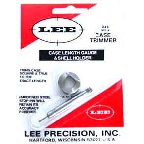 The LEE Precision Case Length Gauge for .223 Rem offers precise trimming and squaring of case mouths, enhancing your reloading accuracy when used with the Cutter and Lock Stud.