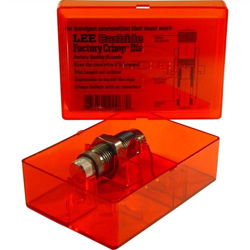 The Lee Factory Crimp Die ensures a firm crimp for enhanced accuracy, even without a crimp groove, fitting all 7/8