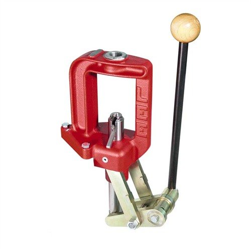 The LEE Classic Cast Press features a robust cast iron design, adjustable handle, automatic primer arm, and accepts standard dies for versatile reloading.