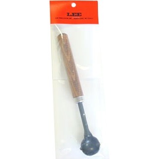 The Lee Lead Ladle is perfect for bullet casting, featuring a durable iron ladle and a comfortable hardwood handle for easy skimming and stirring of molten metal.