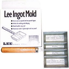 The LEE Precision Ingot Mold is crafted from rustproof aluminum, casting 1/2 and 1 lb. ingots, ideal for re-melting and alloying in your gunsmithing projects.