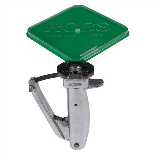 The RCBS Universal Hand Priming Tool features a universal shell holder, patented safety gate to prevent detonation, and a removable tray for easy primer orientation.