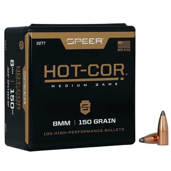 HOT-COR BULLETS SPEER 8MM (0.323