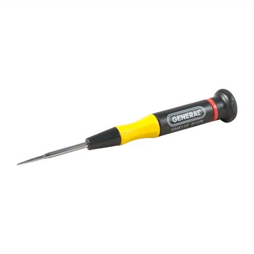 The Brownells Ultratech Precision Screwdriver offers precise control with its ergonomic design, durable heat-treated blade, and non-slip grip, perfect for small firearm screws.