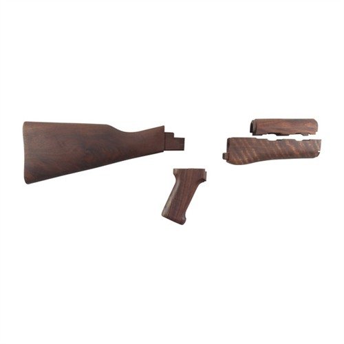 Upgrade your AK-47 with this MINELLI S.P.A. walnut stock set, featuring a faithful military reproduction, oil finish, and precision inletting for a perfect fit.