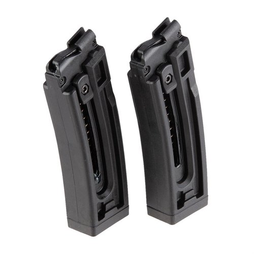 The ATI GSG-16 Magazines offer 10- or 22-round capacities, durable polymer construction, easy loading, and quick round count assessment, ensuring reliability.