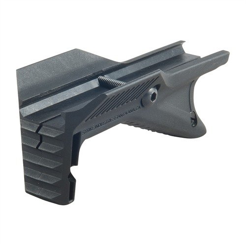 The Strike Industries Picatinny Cobra Tactical Foregrip offers a lightweight, low-profile design for enhanced control, comfort, and stability in any firing position.