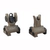 TROY Industries AR-15 Flip-Up Sight Set offers rugged, reliable backup with easy flip-up functionality, secure locking, and precise windage adjustments.