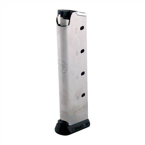The Tripp Research 1911 8rd Cobra Magazine features a stainless steel body, hybrid polymer/steel follower, and is available in Government and Officer sizes.