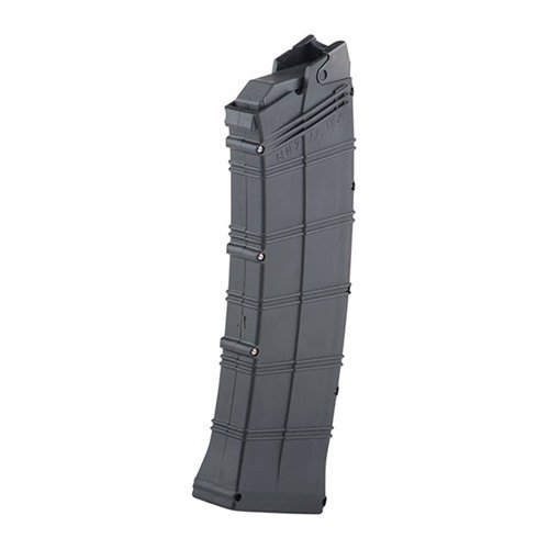 The AGP ARMS INC MAG Saiga-12 10rd Magazine offers reliable feeding, durable construction, and enhanced performance for your Saiga-12 shotgun, ensuring optimal reliability.