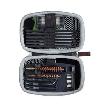 The GUN BOSS AR-15 CLEANING KIT is a compact, weatherproof kit with essential tools for maintaining your AR-15's accuracy and reliability, all in a rugged case.