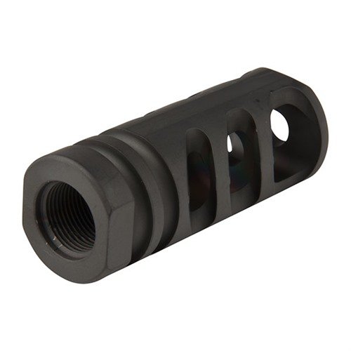 The Precision Armament M4-72 Compensator reduces recoil, eliminates muzzle rise, and withstands extreme heat, ensuring reliable performance for .223 caliber firearms.